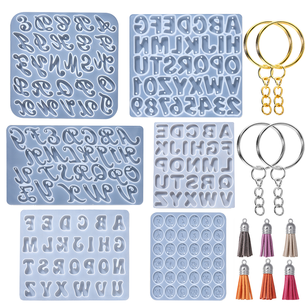 Resin Pigment Powder - Alphabet Epoxy Resin Silicone Mold Letter