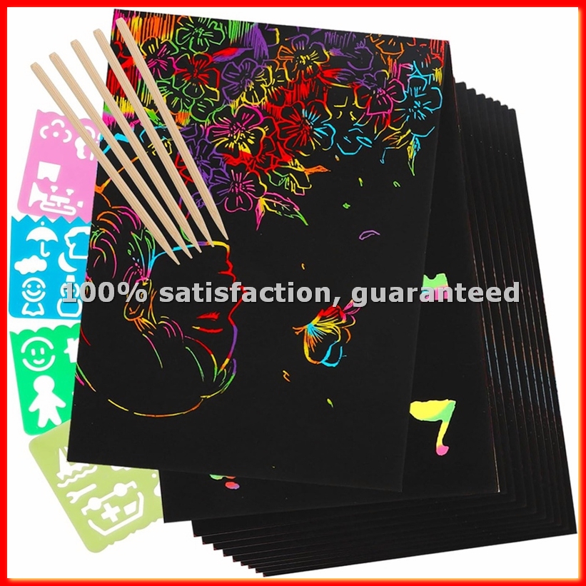 Art Craft Party - Scratch Paper Art Set, Black Crafts