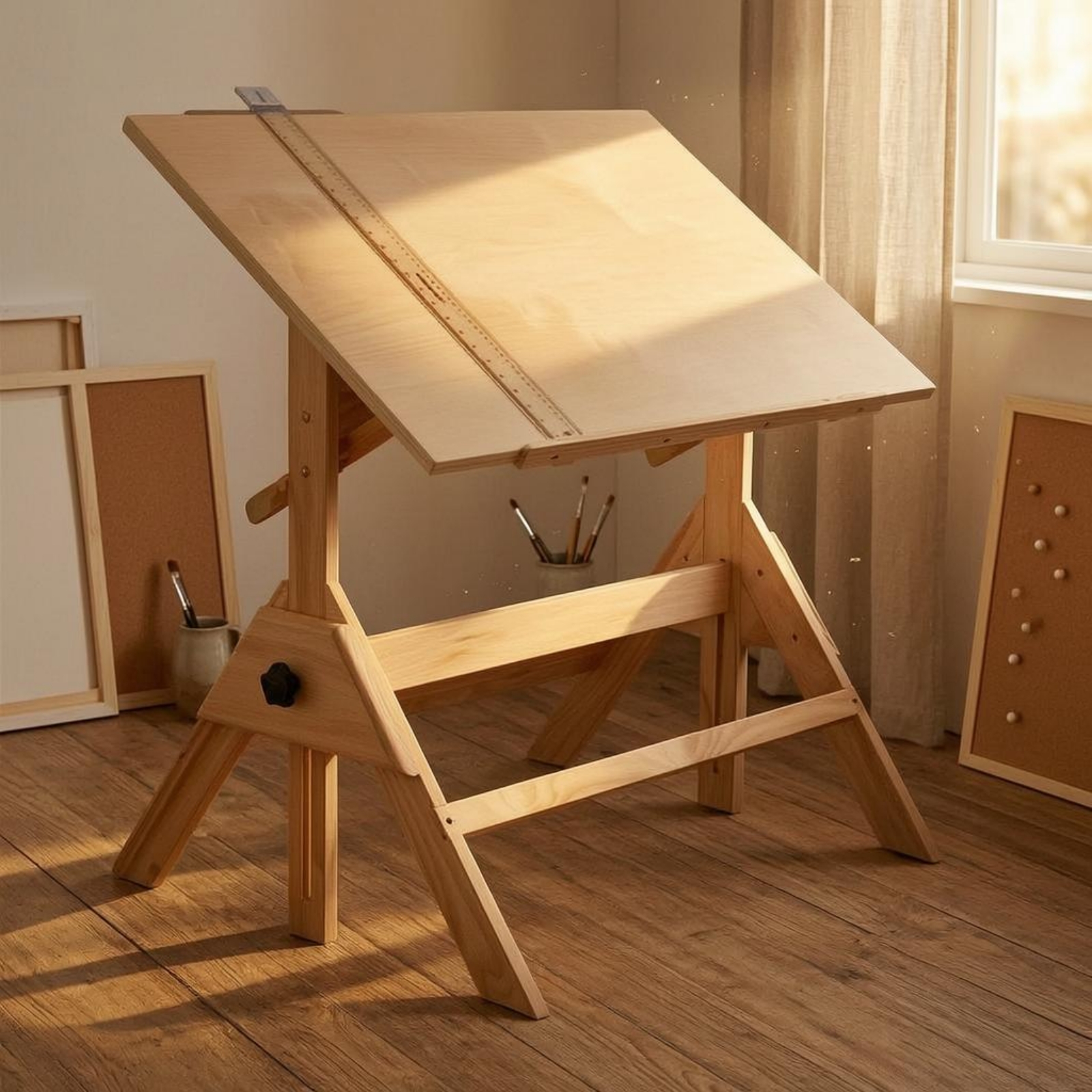 Art & Craft Paper Origami - Adjustable Drafting Table L-Shaped Drafting Ruler