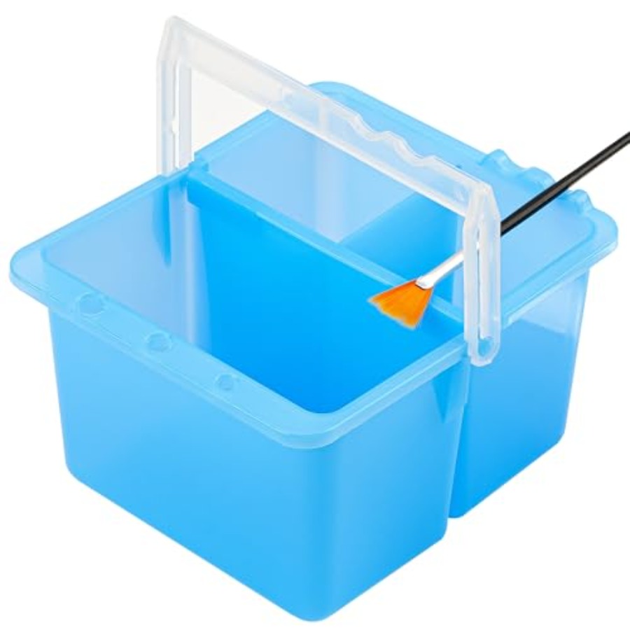 Watercolor Brush Pen - Brush Washing Bucket, Plastic Double Detachable