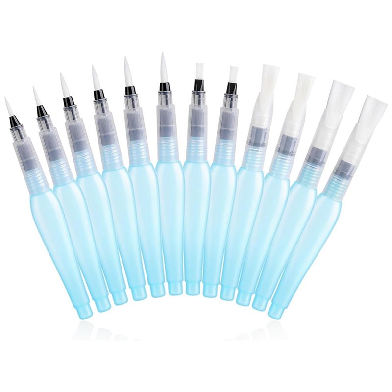 Watercolor Brush Pen - A33R-12 Pack Refillable Watercolor Pens Watercolor