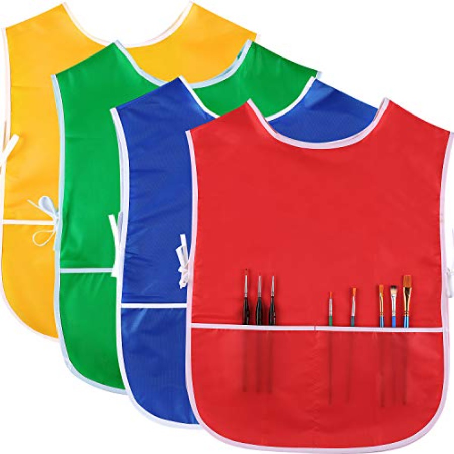 Art Craft Toddlers - 4 Pieces Art Smock for Waterproof