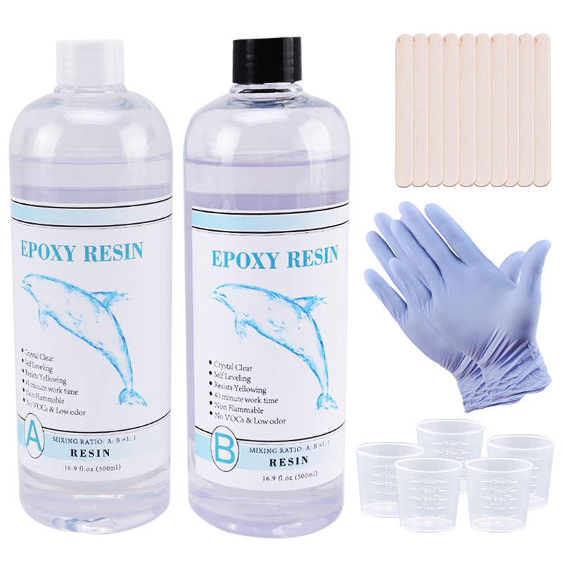 Resin Pigment Powder - 1:1 Clear Epoxy Resin Crystal Clear