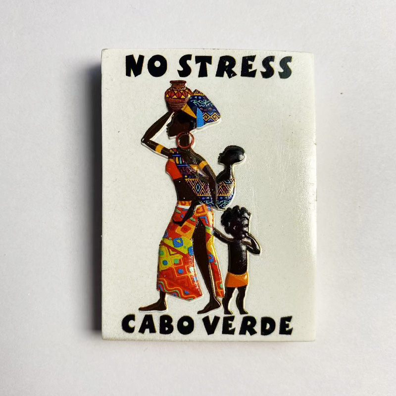 Art Craft Magnet - Africa Cape Verde tourism souvenirs humanistic