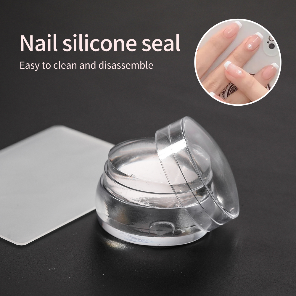 Stamping Ink Pad - LULAA Nail Stamp Set Transparent Silicone