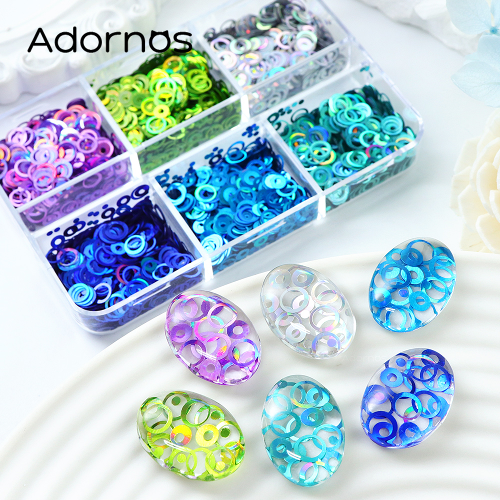 Resin Pigment Powder - Holographic Bubble Glitter For Epoxy Resin