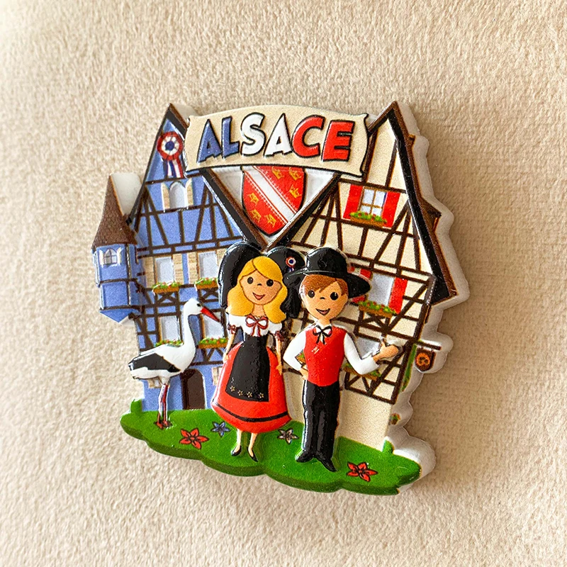 Alsace, France Travel Souvenir - Art Craft Magnet recensione e prezzo
