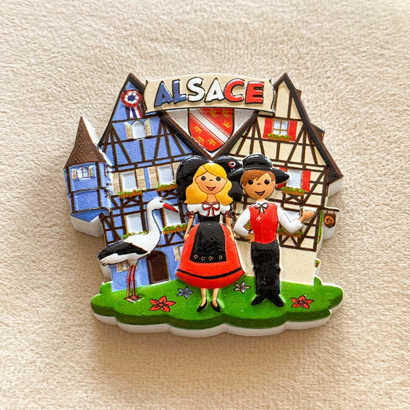 Alsace, France Travel Souvenir - Art Craft Magnet recensione e prezzo