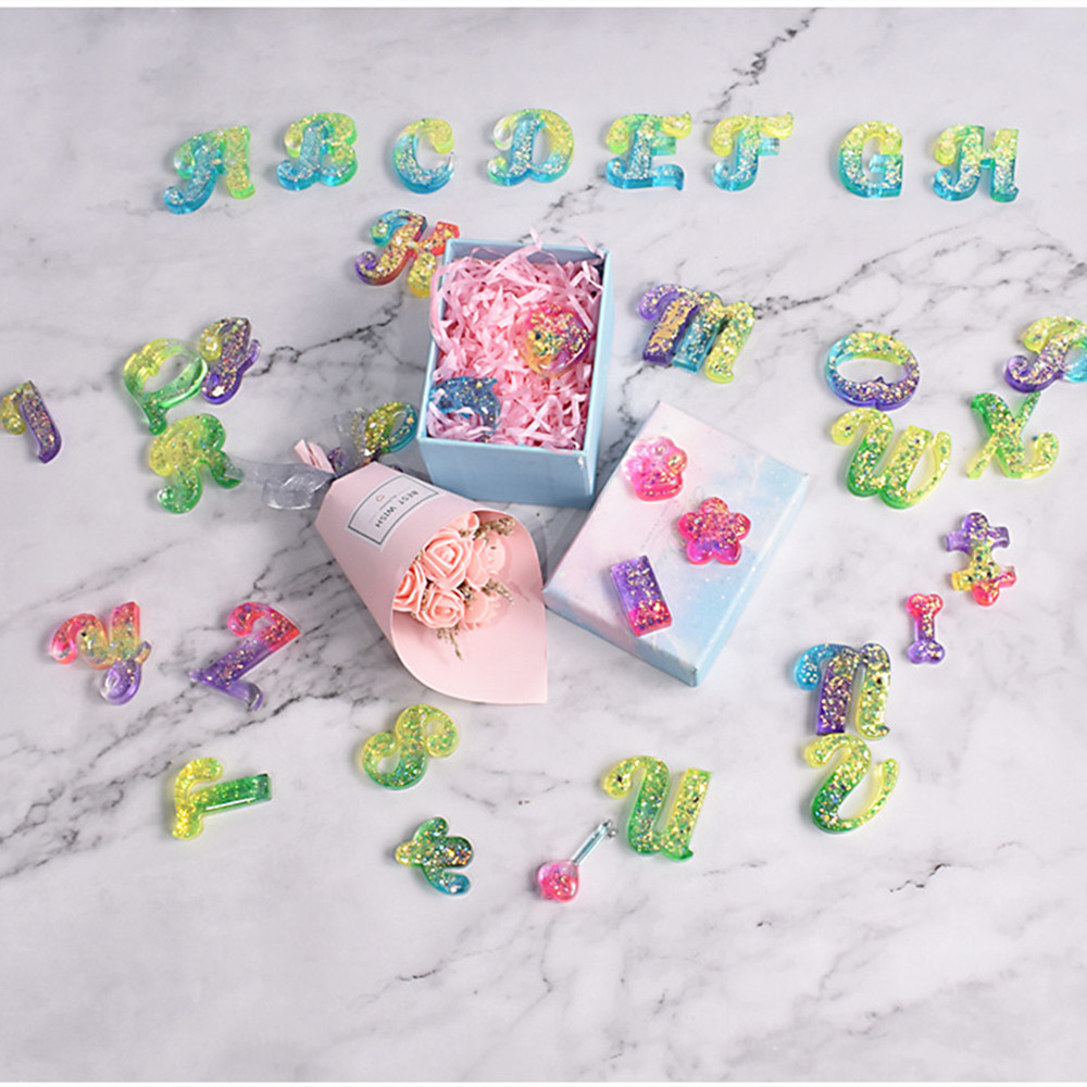 Alphabet Epoxy Resin Silicone  - Resin Pigment Powder recensione e prezzo