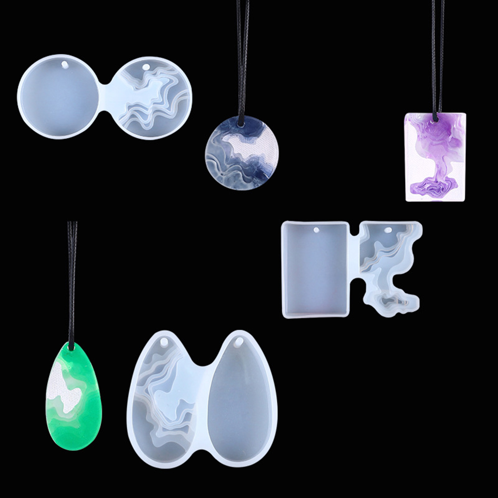 3pcs DIY Crystal Mold Set Roun - Art Craft Show recensione e prezzo