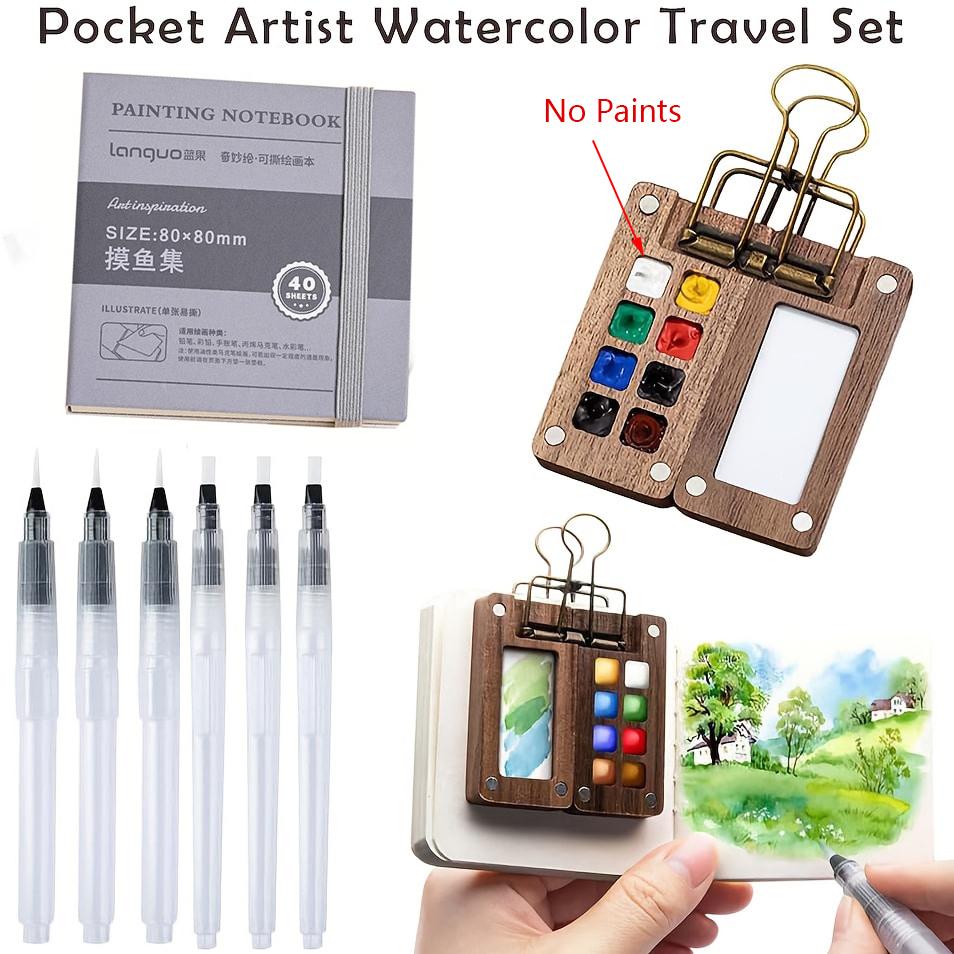 Portable Watercolor Set Travel - Watercolor Brush Pen recensione e prezzo