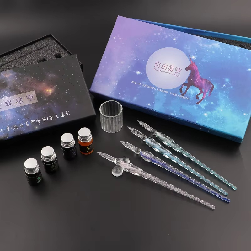 Starry Crystal Vintage Glass D - Calligraphy Pen Set recensione e prezzo