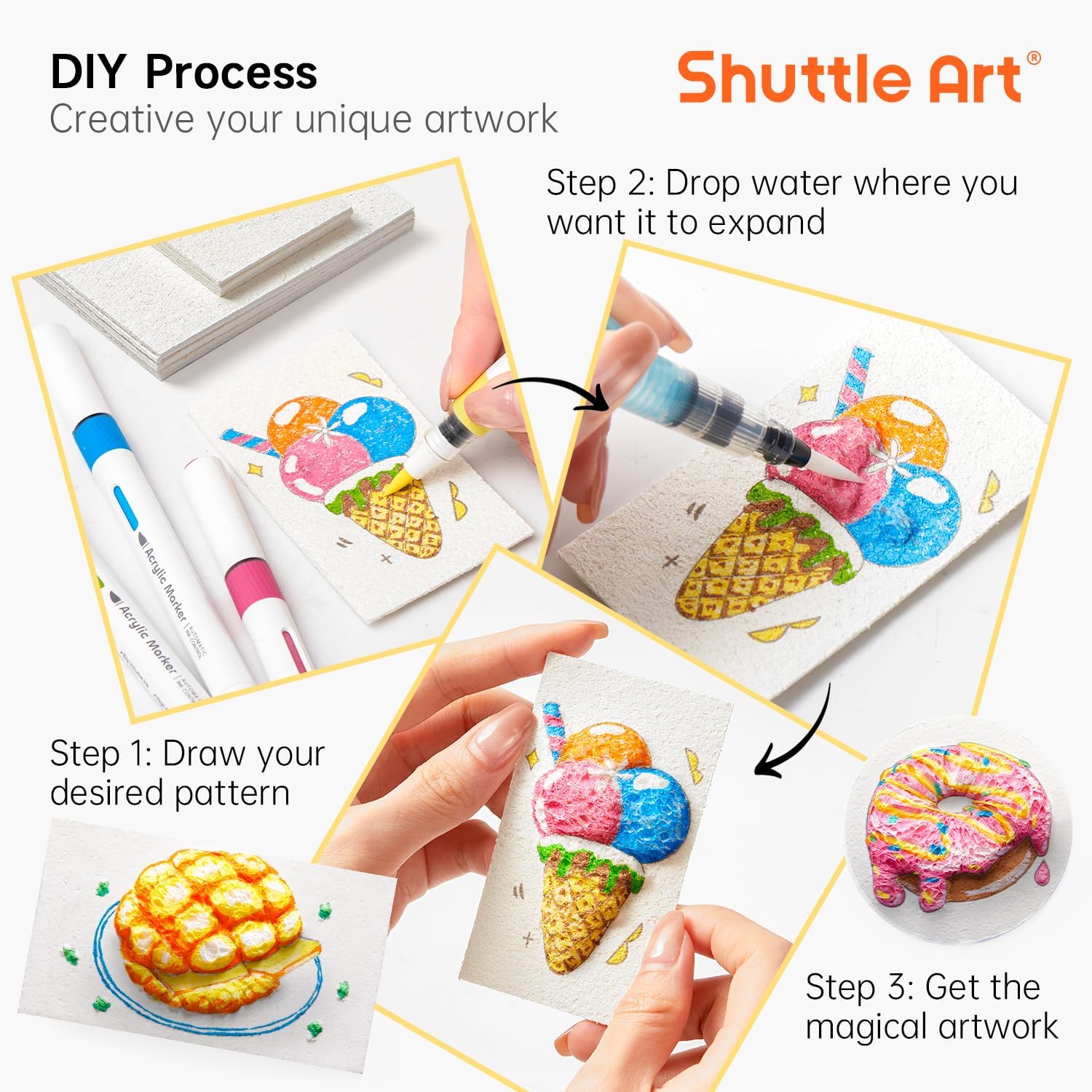 3D Puffy Foam Texture Painting - Art Craft Paper recensione e prezzo