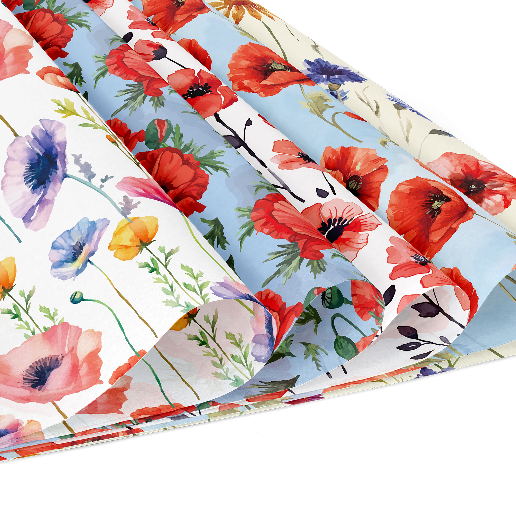 24pcs 30*30cm Poppy Red Flower - Art Craft Paper recensione e prezzo