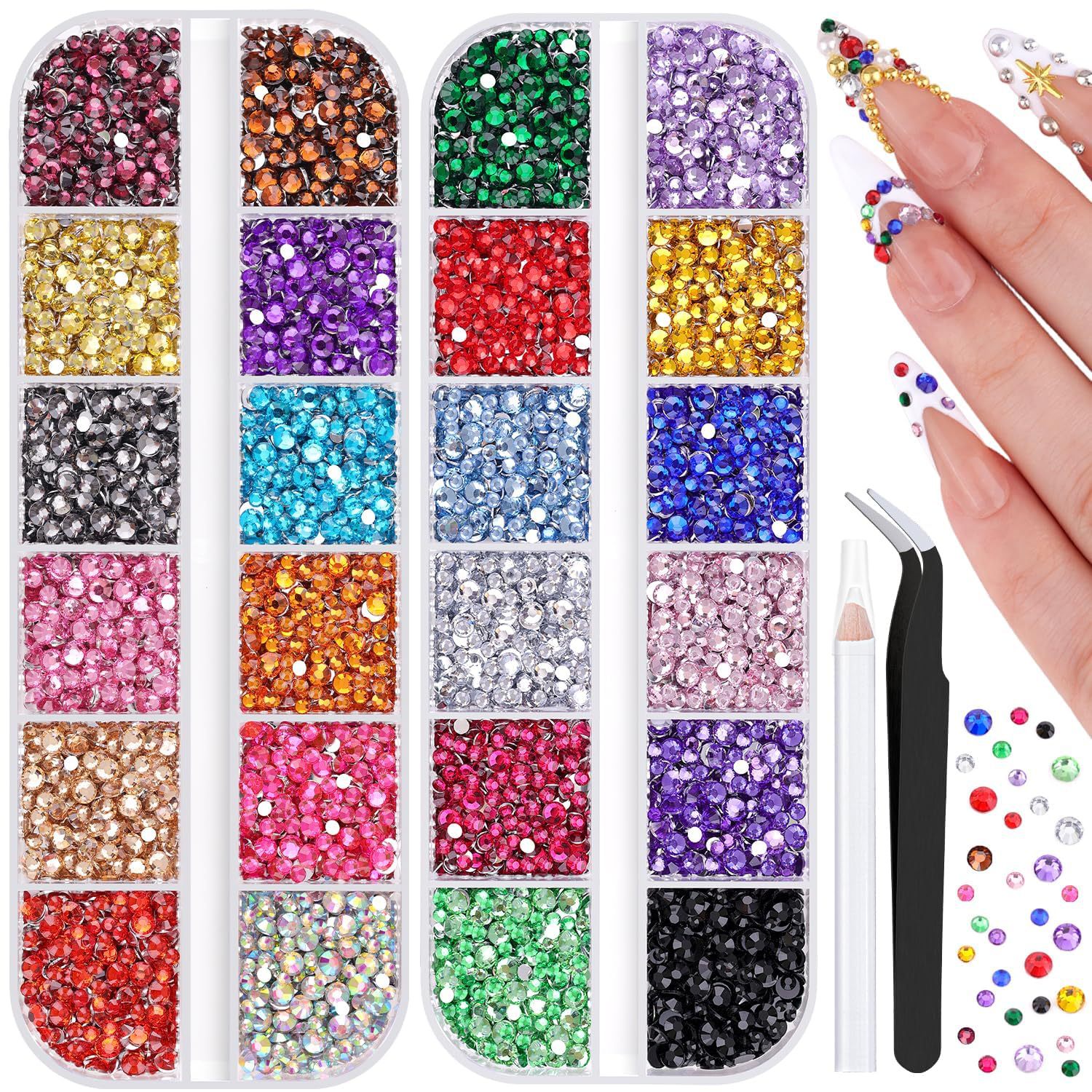 24 Color 2-Pack Glitter Nail A - Art Craft Notebook recensione e prezzo