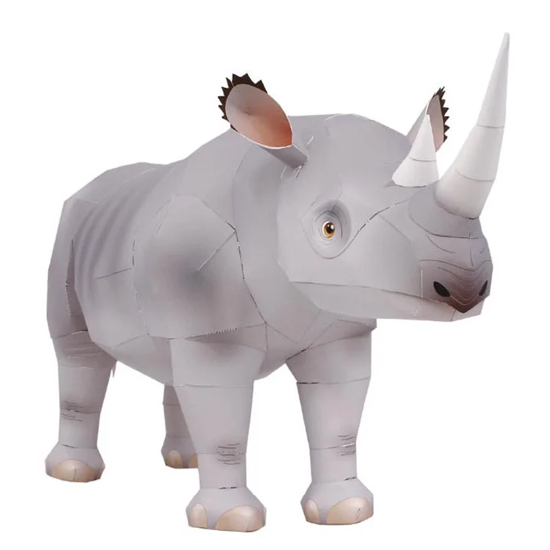 Rhinoceros Hook-lipped Handmad - Art Craft Cardboard recensione e prezzo