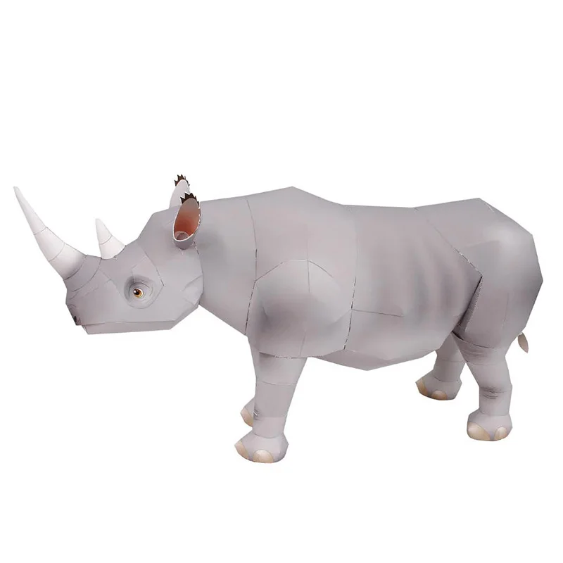 Rhinoceros Hook-lipped Handmad - Art Craft Cardboard recensione e prezzo
