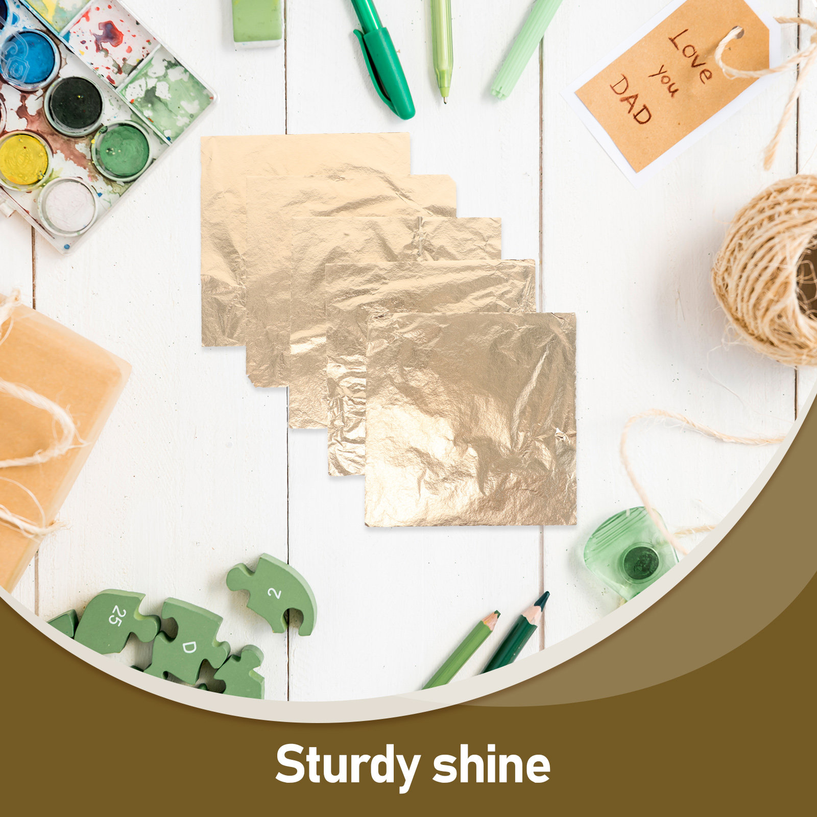 100 Sheets Gold Foil Sheets 14 - Art Craft Paper recensione e prezzo