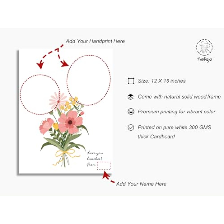 Flower Bouquet Handprint Art C - Art & Craft Paper Origami recensione e prezzo