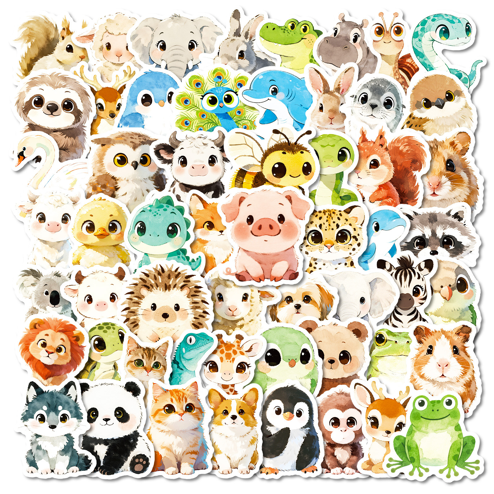 56Pcs Cute Animal Cartoon Graf - Art Craft Notebook recensione e prezzo