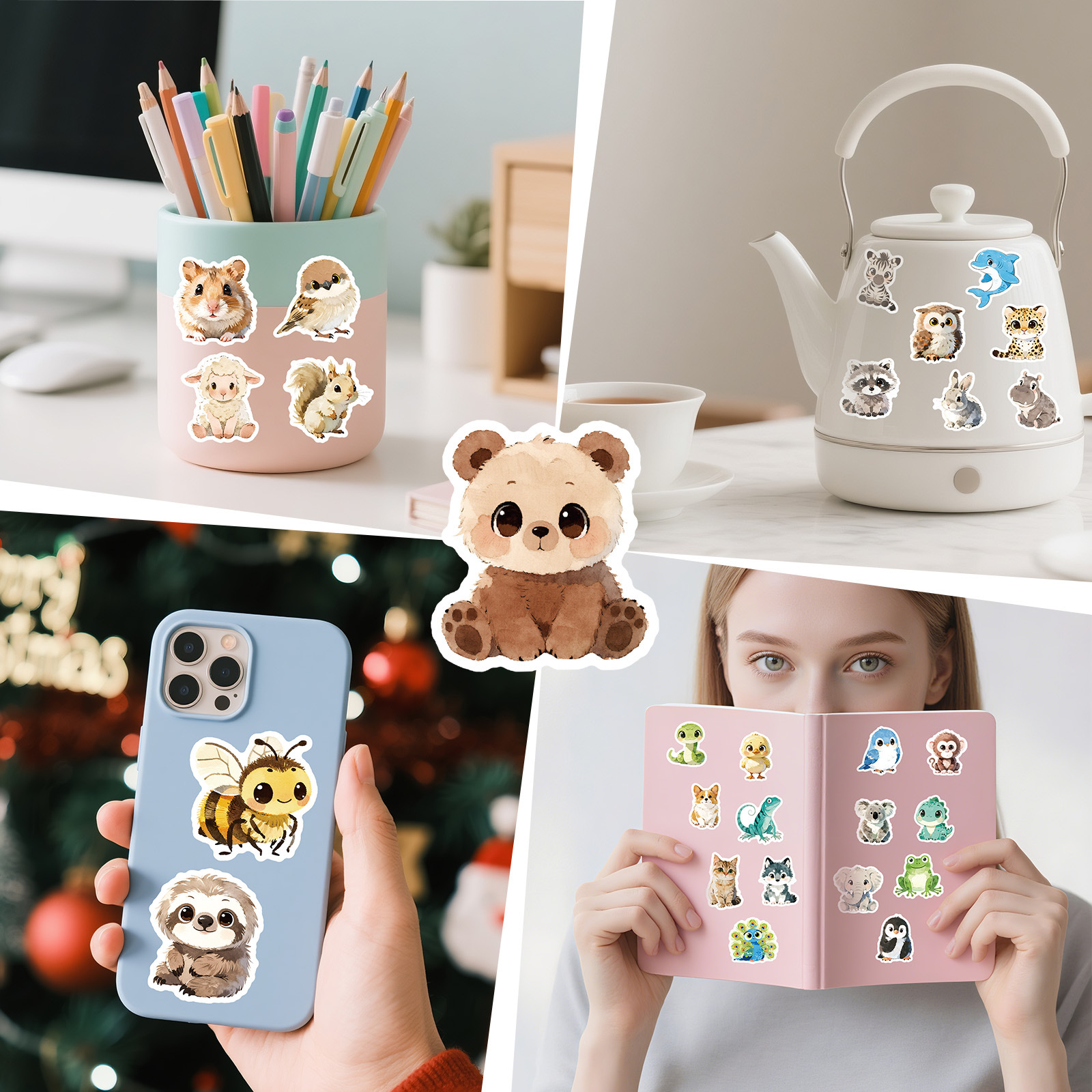 56Pcs Cute Animal Cartoon Graf - Art Craft Notebook recensione e prezzo