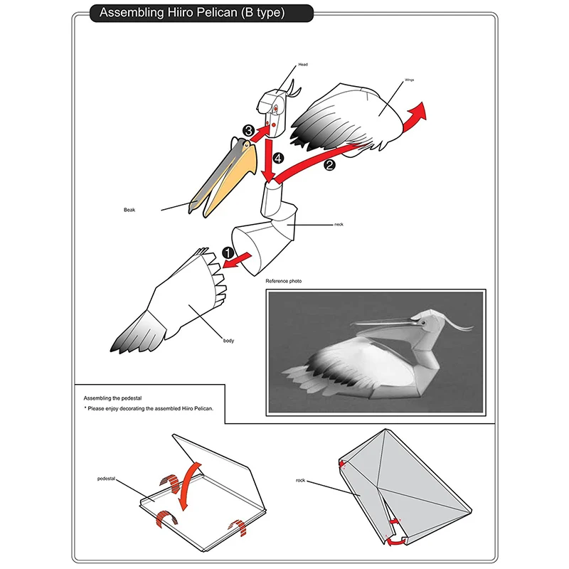 Dalmatian Pelican Origami Art  - Art Craft Cardboard recensione e prezzo
