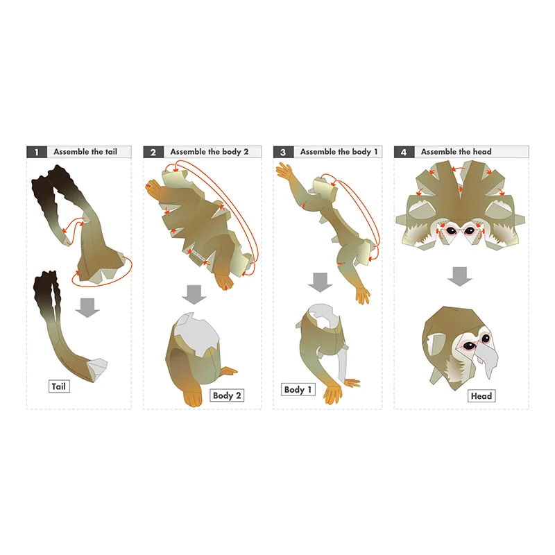 Squirrel Monkey Origami Art Fo - Art Craft Cardboard recensione e prezzo