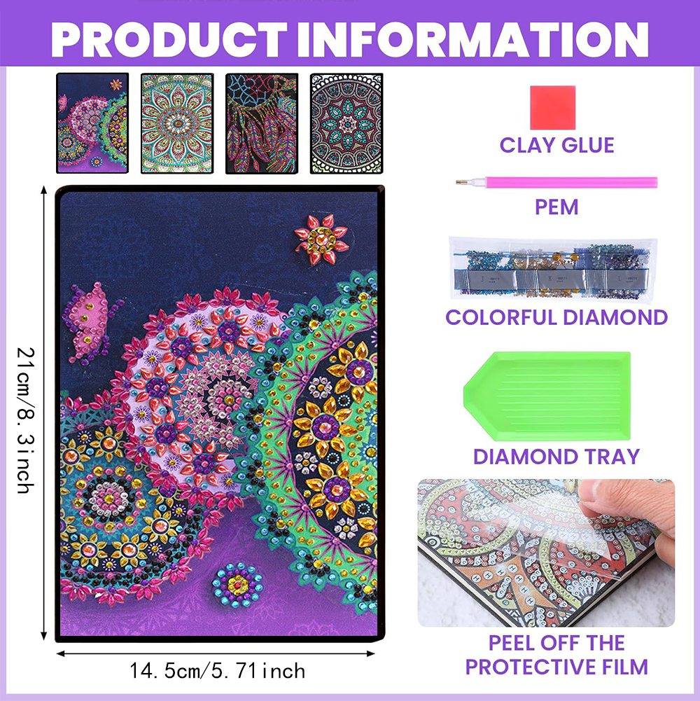 One mandala pattern, DIY irreg - Art Craft Notebook recensione e prezzo