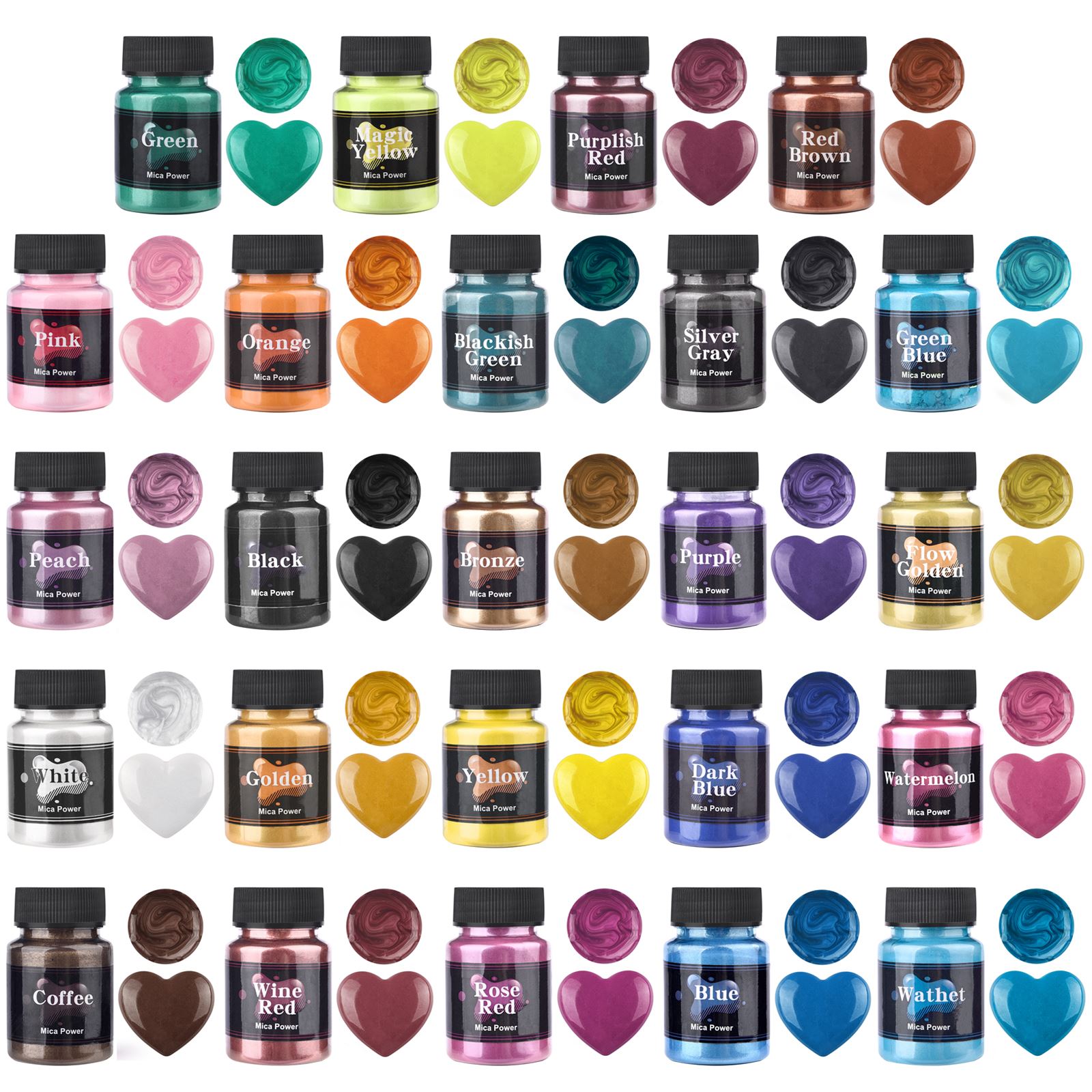 50ml 24 Colors Resin Pearl Pow - Resin Pigment Powder recensione e prezzo