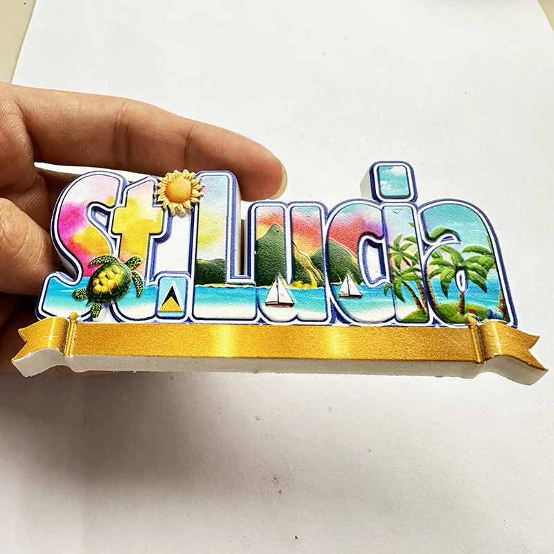 St. Lucia West Indies, Beach 3 - Art Craft Magnet recensione e prezzo