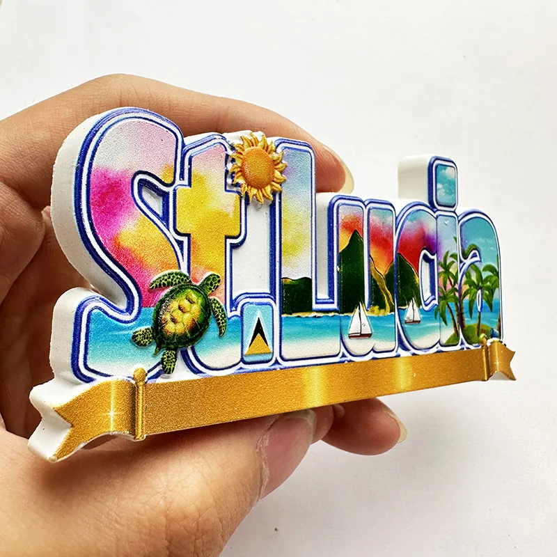 St. Lucia West Indies, Beach 3 - Art Craft Magnet recensione e prezzo