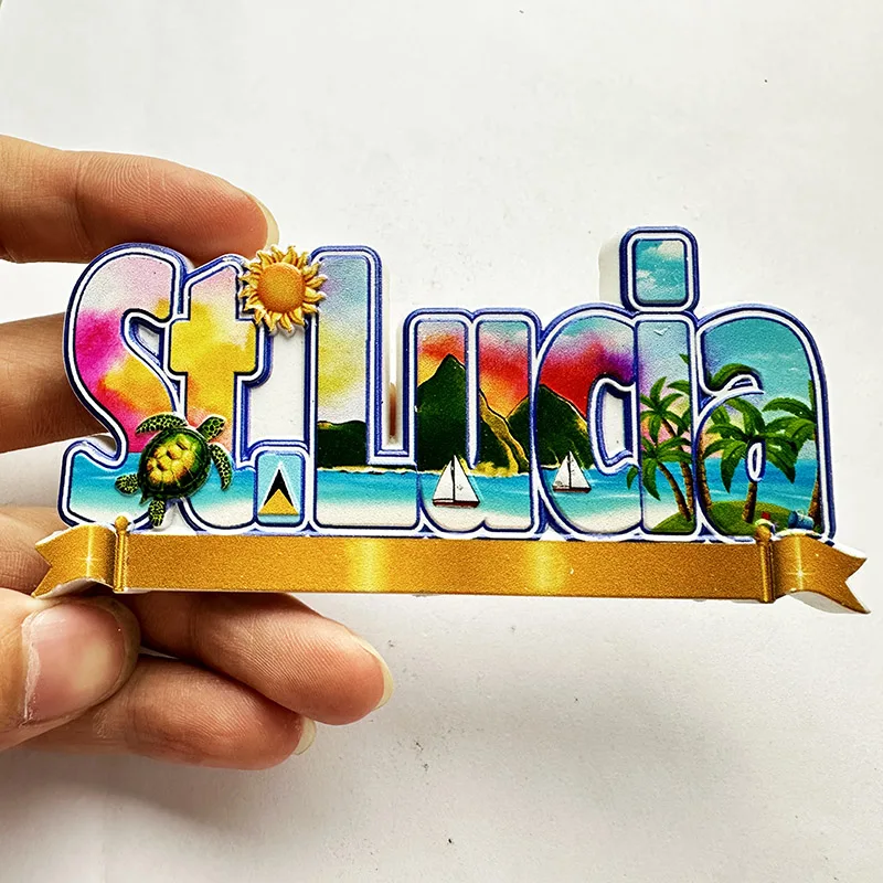 St. Lucia West Indies, Beach 3 - Art Craft Magnet recensione e prezzo