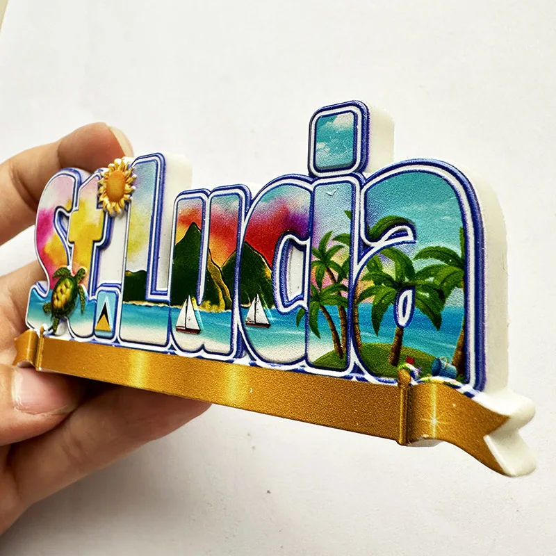 St. Lucia West Indies, Beach 3 - Art Craft Magnet recensione e prezzo