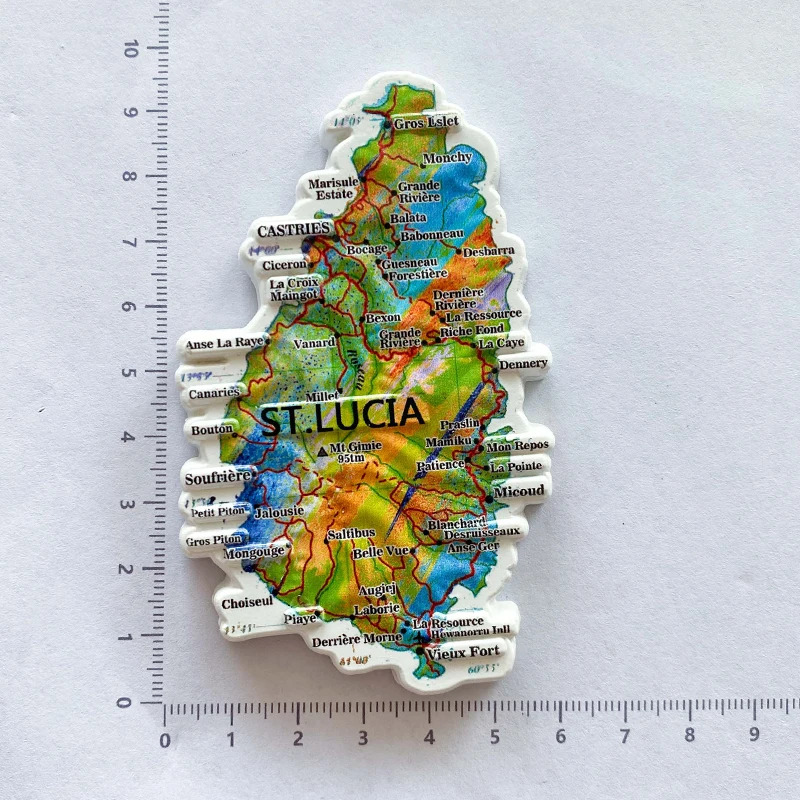 1pc, Saint Lucia travel Souven - Art Craft Magnet recensione e prezzo