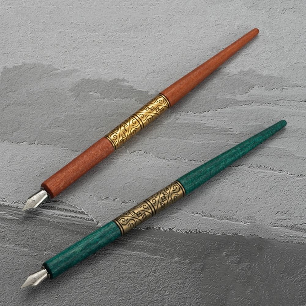 Wood Handle Dip Pen Set Animat - Calligraphy Pen Set recensione e prezzo