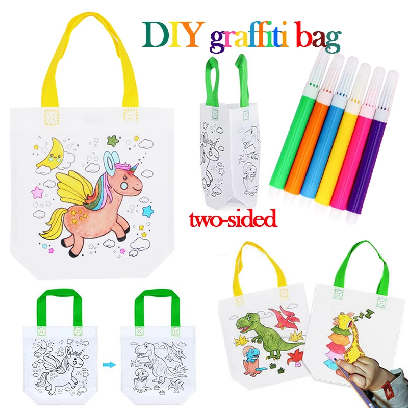 1-10pcs Sets DIY Graffiti Bag  - Art Craft Notebook recensione e prezzo