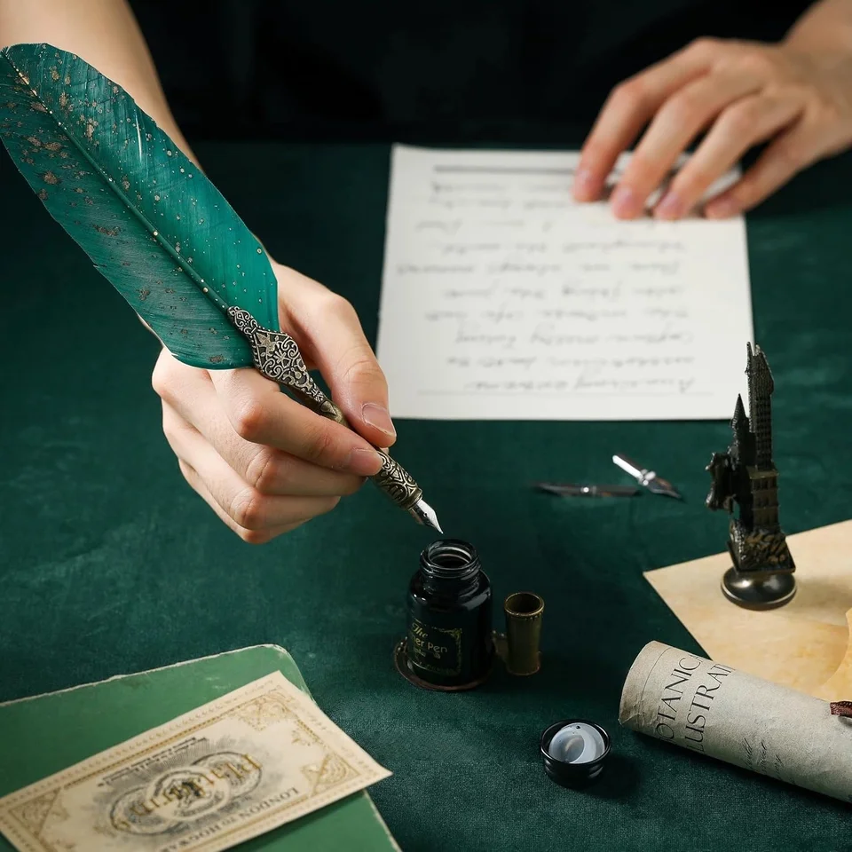 Premium vintage quill pen set, - Calligraphy Pen Set recensione e prezzo