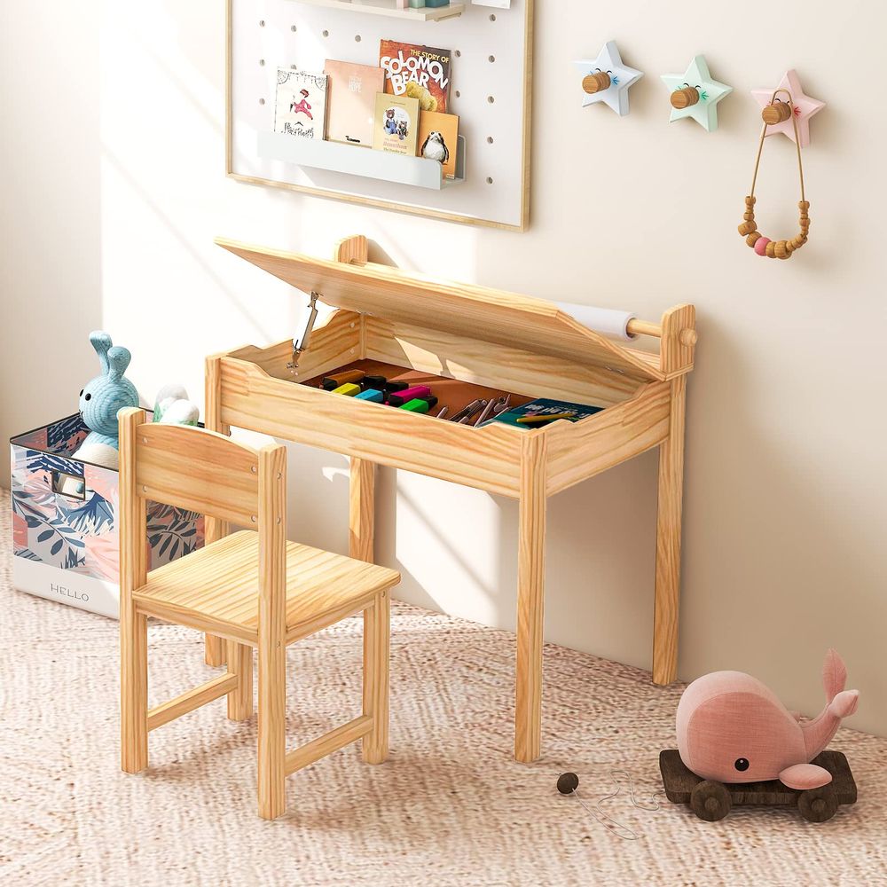 Kids Table and Chair Set, Flip - Art Craft Toddlers recensione e prezzo