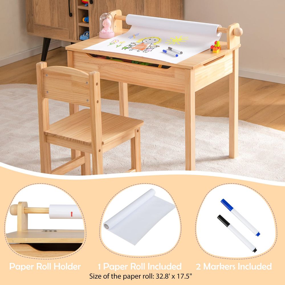 Kids Table and Chair Set, Flip - Art Craft Toddlers recensione e prezzo