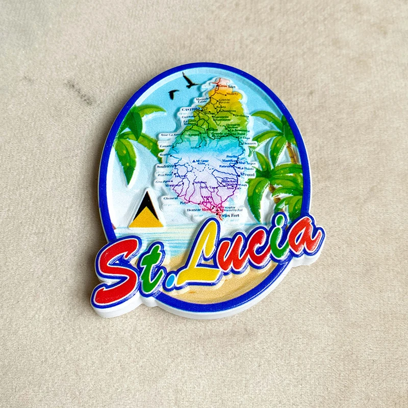 Saint Lucia tourist Souvenirs  - Art Craft Magnet recensione e prezzo