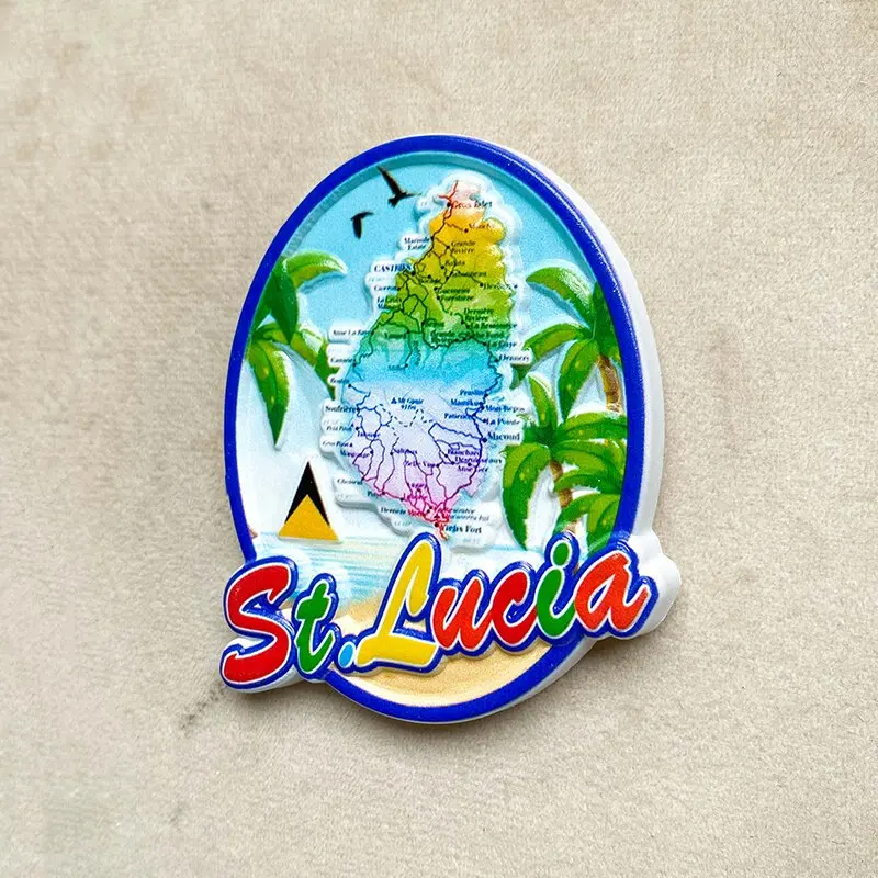 Saint Lucia tourist Souvenirs  - Art Craft Magnet recensione e prezzo