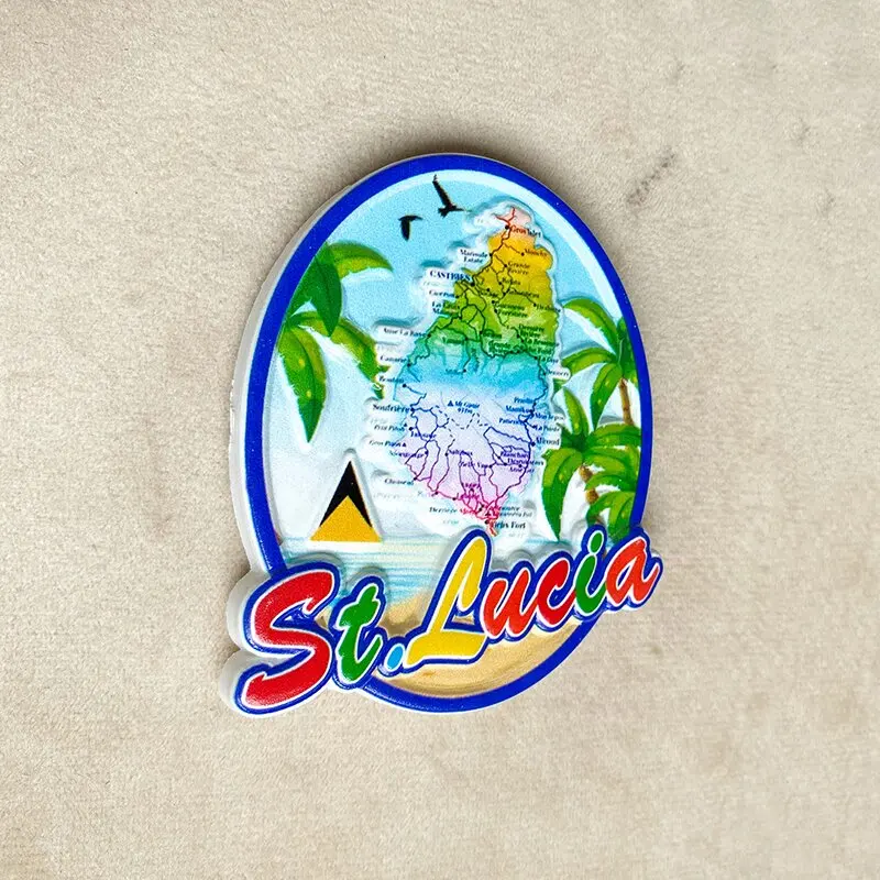 Saint Lucia tourist Souvenirs  - Art Craft Magnet recensione e prezzo