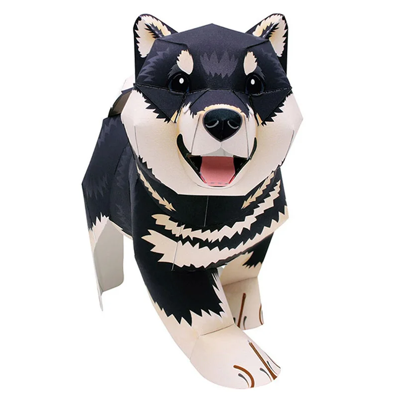 Black Shiba Inu Dog Handmade O - Art Craft Cardboard recensione e prezzo