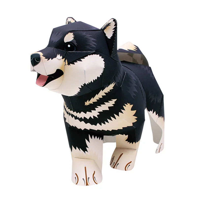 Black Shiba Inu Dog Handmade O - Art Craft Cardboard recensione e prezzo