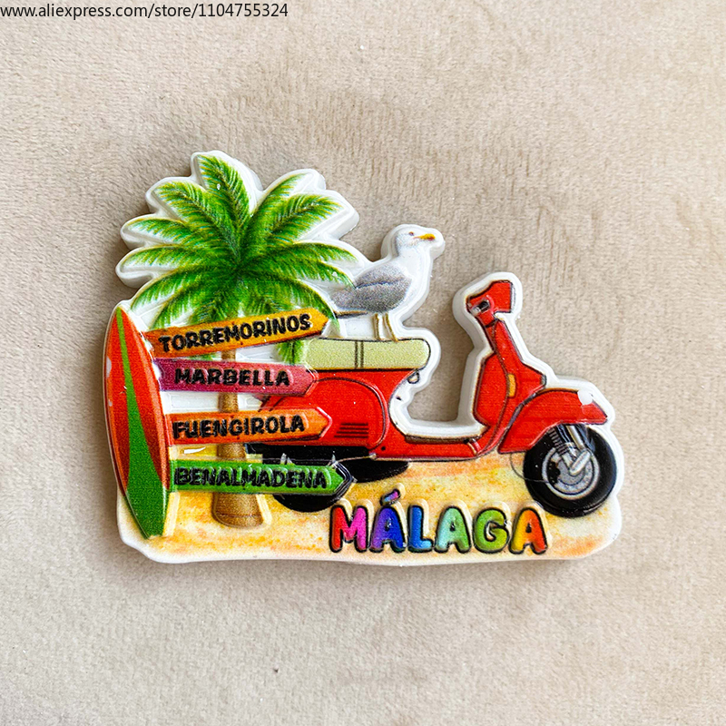 Malaga, Spain Travel souvenirs - Art Craft Magnet recensione e prezzo