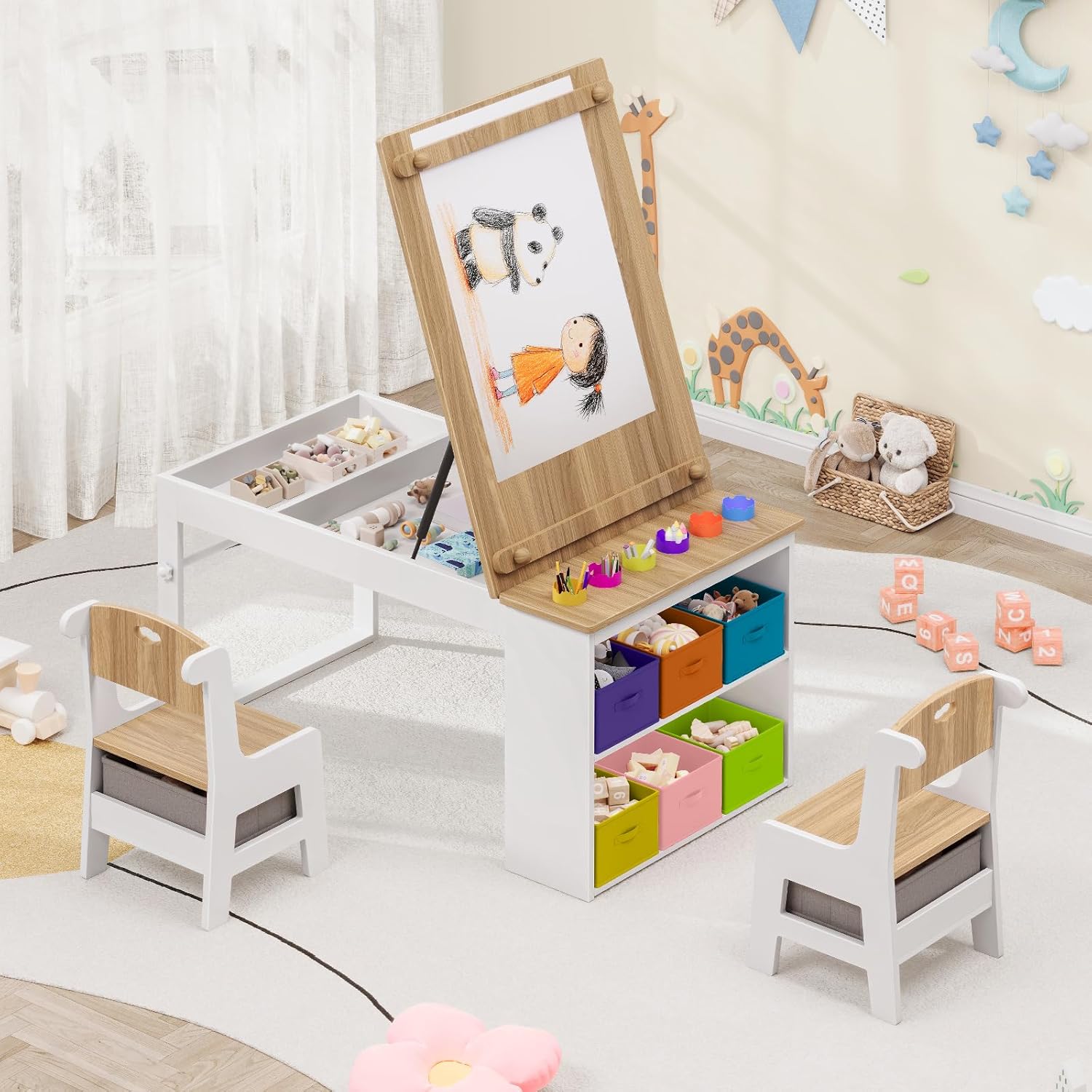 Kids Art Table and Chairs, Tod - Art Craft Toddlers recensione e prezzo