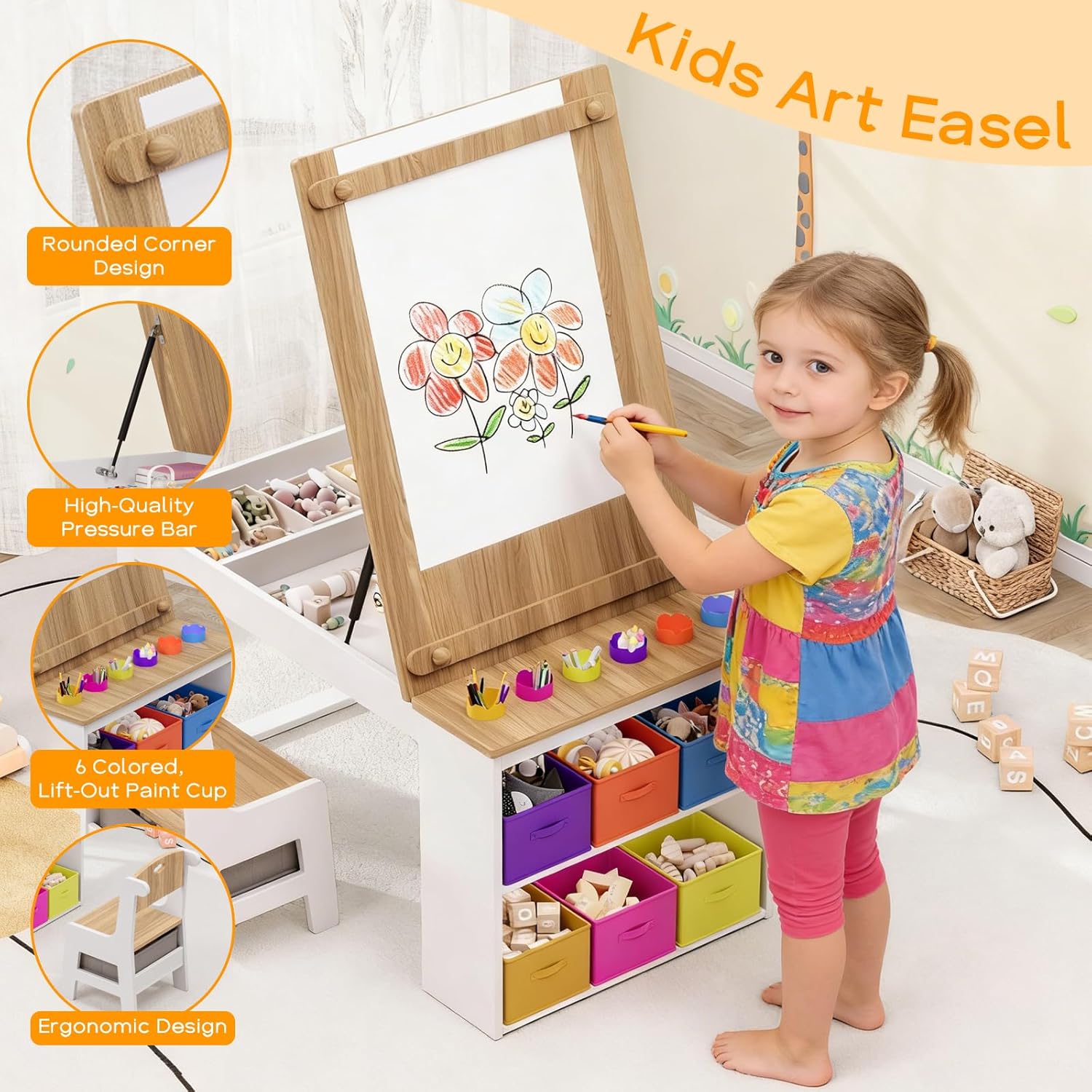 Kids Art Table and Chairs, Tod - Art Craft Toddlers recensione e prezzo