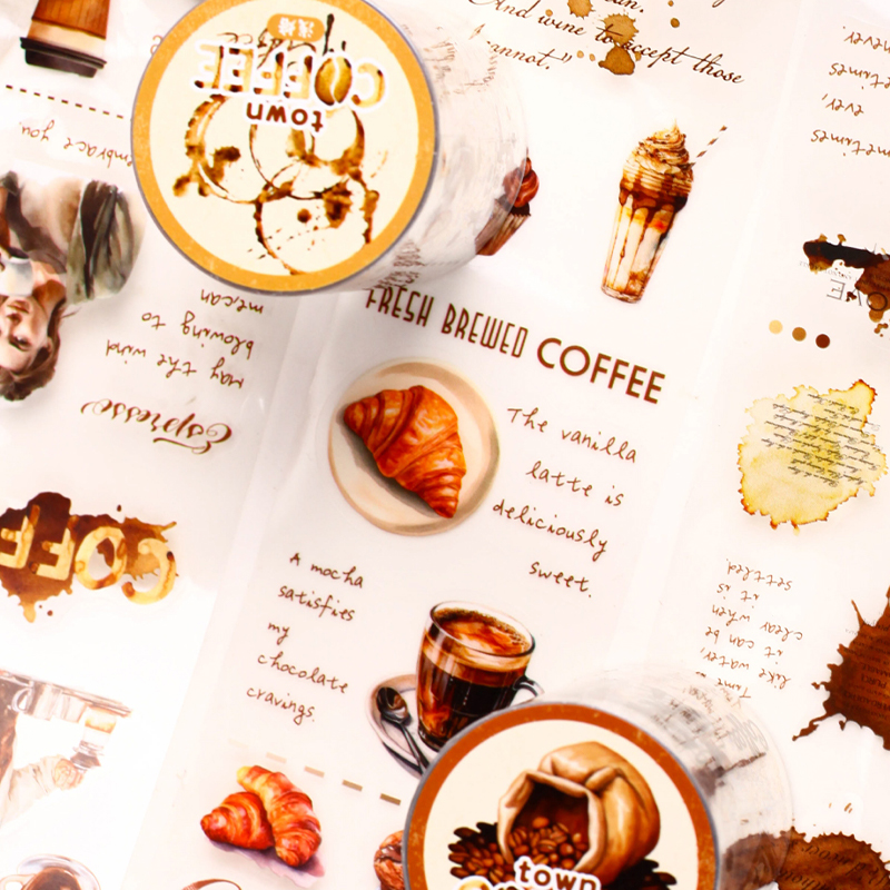 Vintage Coffee Themed PET Wash - Art Craft Notebook recensione e prezzo