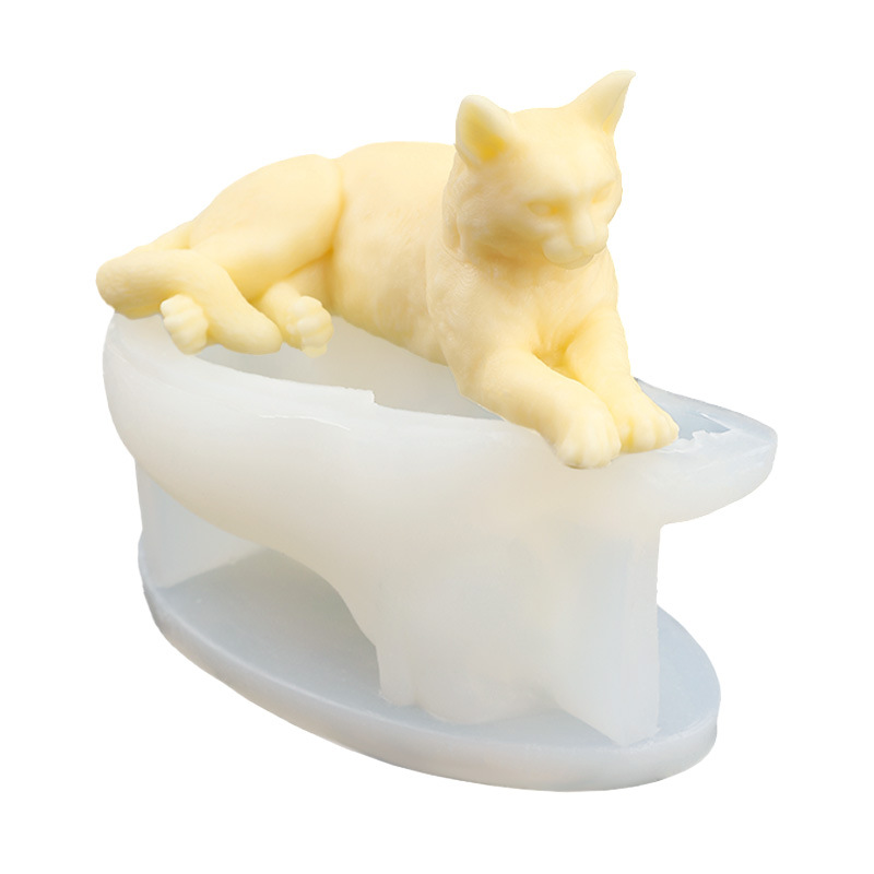 Creative Lying Cat Silicone Mo - Art Craft Show recensione e prezzo