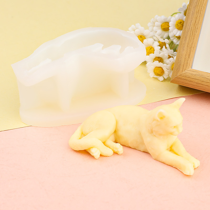 Creative Lying Cat Silicone Mo - Art Craft Show recensione e prezzo